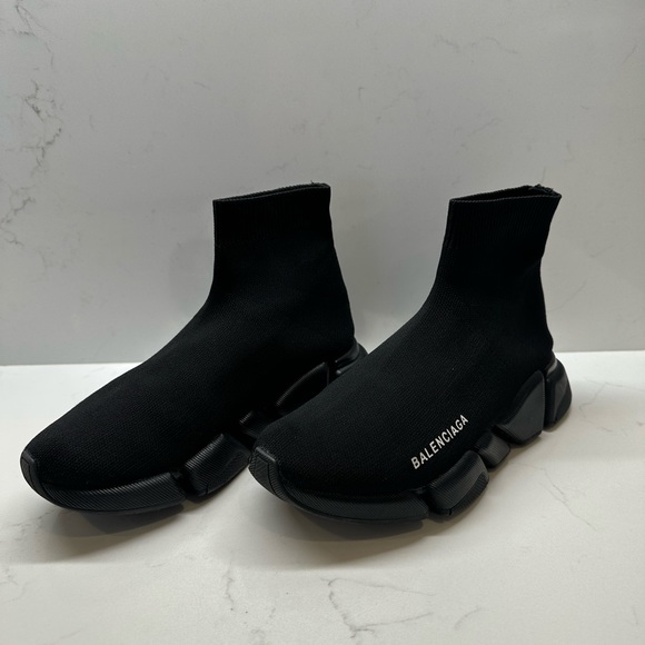 Balenciaga Sock Shoe Black on Black - Picture 10 of 12